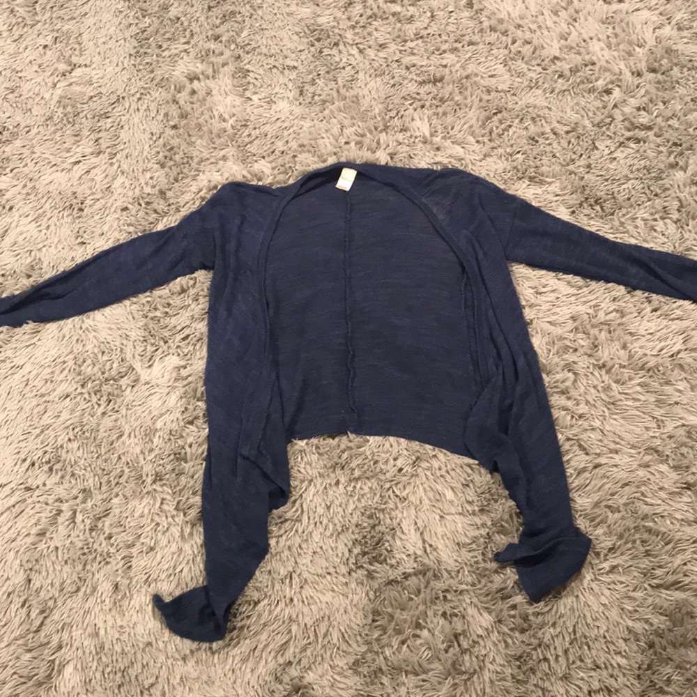 Blue cardigan
